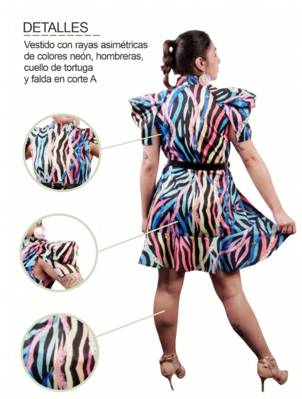 Vestido Camisero Retro Multicolor Lady King